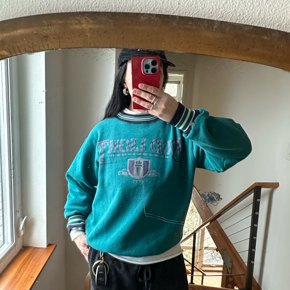 Vintage 1993 Jansport Bud Light Crew Neck - Made in USA